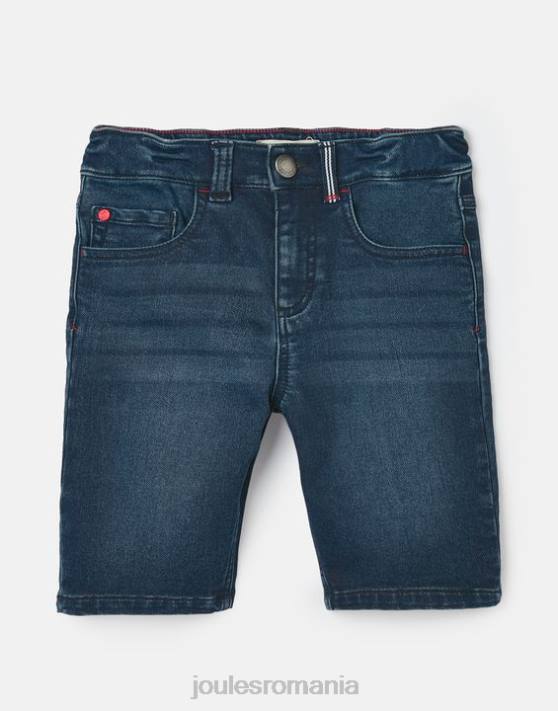Joules băieți jerseu brandon denim scurt 2-12 ani 48DH370 îmbrăcăminte albastru mijlociu | Joules Romania