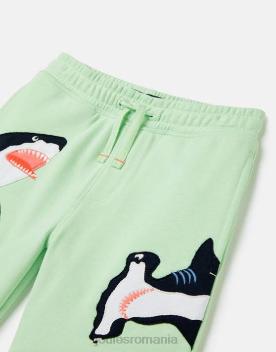 Joules băieți pantaloni scurți transpirați hamden noutate 2-8 ani 48DH351 îmbrăcăminte rechini verde deschis | Joules bags