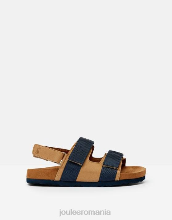 Joules băieți sandale toby cu bandă velcro 48DH389 încălţăminte bronz bleumarin | Joules cizme