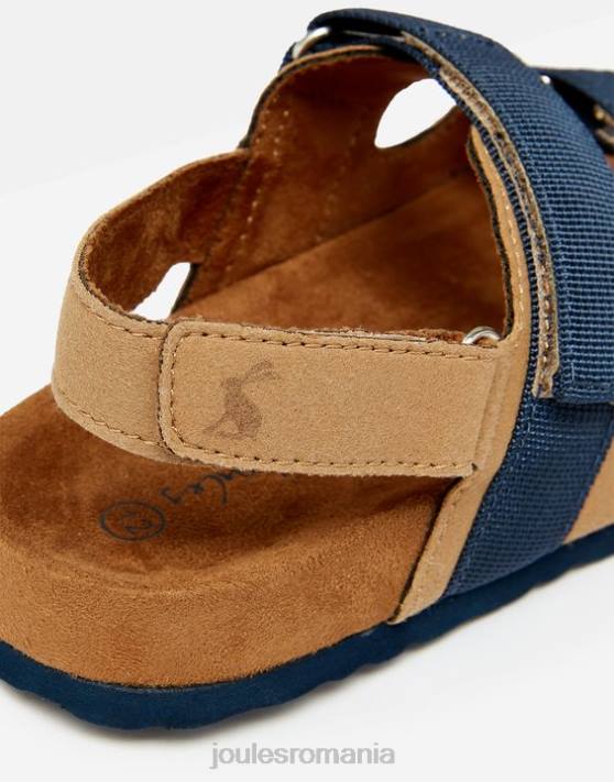 Joules băieți sandale toby cu bandă velcro 48DH389 încălţăminte bronz bleumarin | Joules cizme
