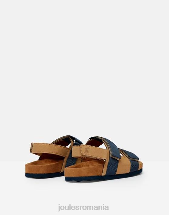 Joules băieți sandale toby cu bandă velcro 48DH389 încălţăminte bronz bleumarin | Joules cizme
