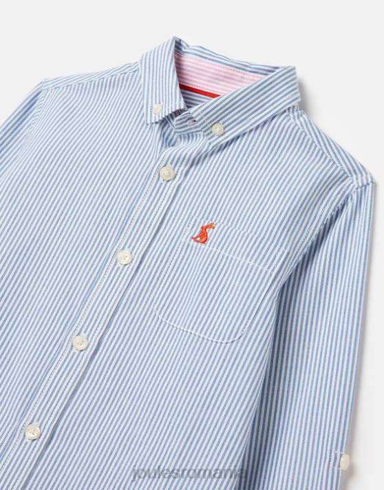 Joules băieți cămașă cu dungi oxford 2-12 ani 48DH348 îmbrăcăminte dungă albastră | Joules bags
