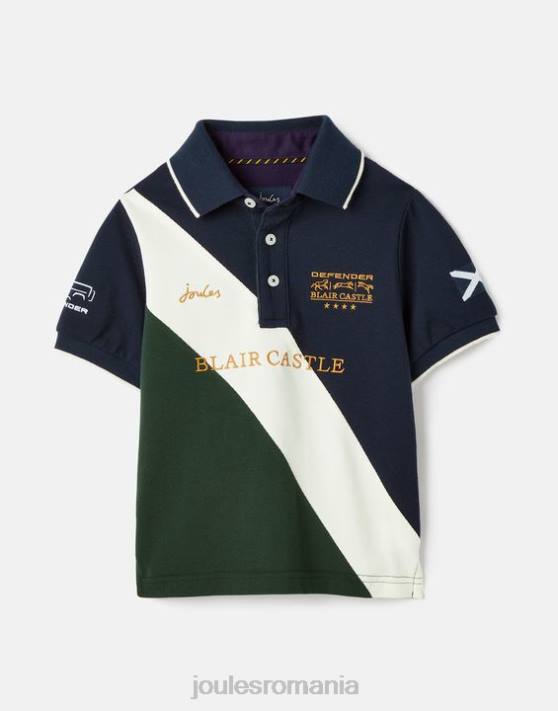 Joules băieți tricou polo blair 2-12 ani 48DH376 îmbrăcăminte marina franceză | Joules Romania
