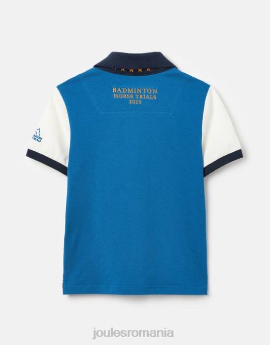 Joules băieți tricou polo unisex badminton copii 2-12 ani 48DH345 îmbrăcăminte albastru | Joules bags