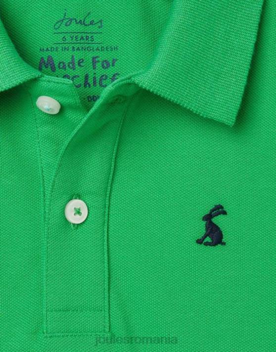 Joules băieți tricou polo woody 2-12 ani 48DH377 îmbrăcăminte verde | Joules cizme