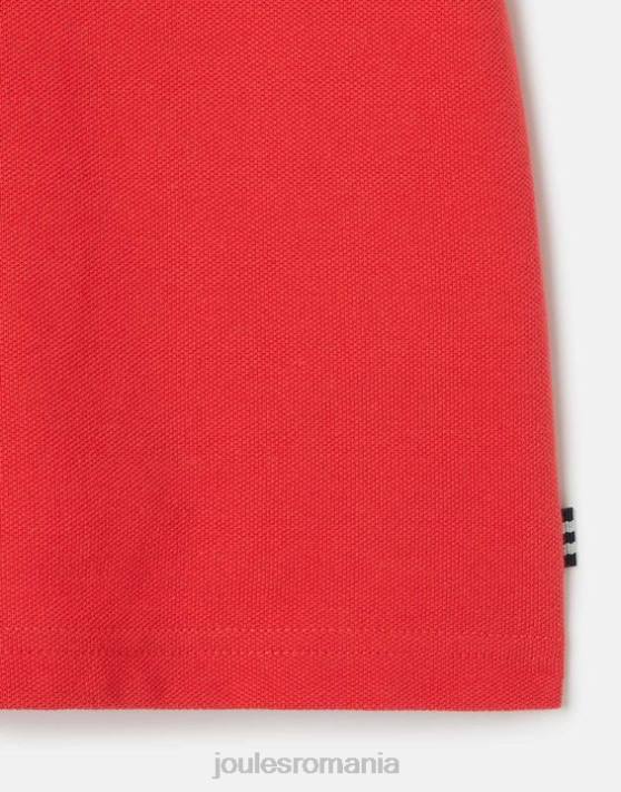Joules băieți tricou polo woody 2-12 ani 48DH380 îmbrăcăminte roşu | Joules cizme