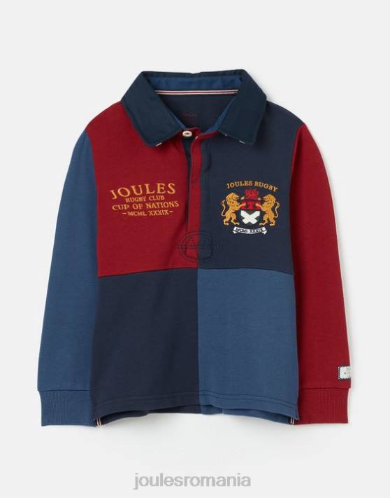 Joules băieți tricou union rugby 2-12 ani 48DH374 îmbrăcăminte marina franceză | Joules cizme