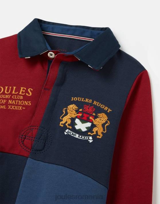 Joules băieți tricou union rugby 2-12 ani 48DH374 îmbrăcăminte marina franceză | Joules cizme