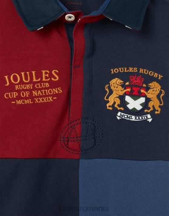 Joules băieți tricou union rugby 2-12 ani 48DH374 îmbrăcăminte marina franceză | Joules cizme