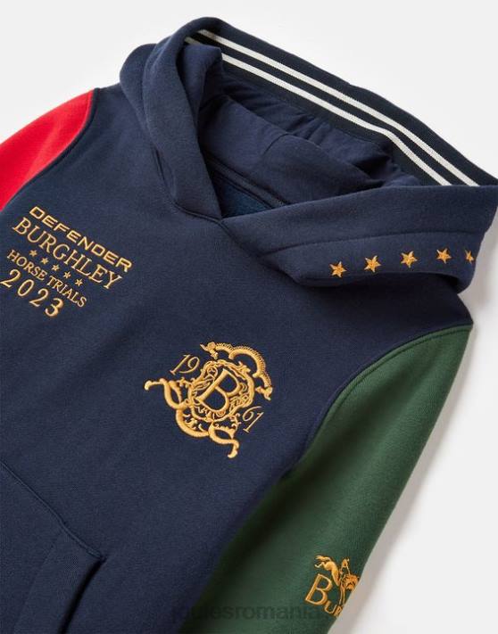 Joules băieți hanorac burghley unisex cu glugă 2-12 ani 48DH316 îmbrăcăminte marina franceză | Joules Romania