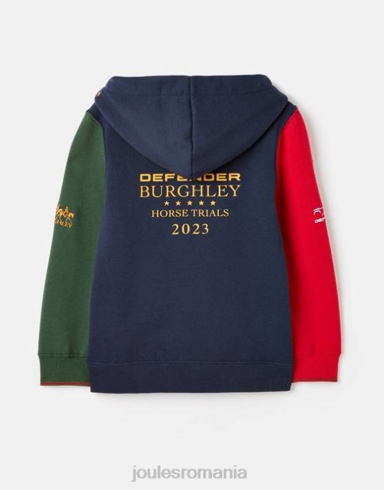 Joules băieți hanorac burghley unisex cu glugă 2-12 ani 48DH316 îmbrăcăminte marina franceză | Joules Romania