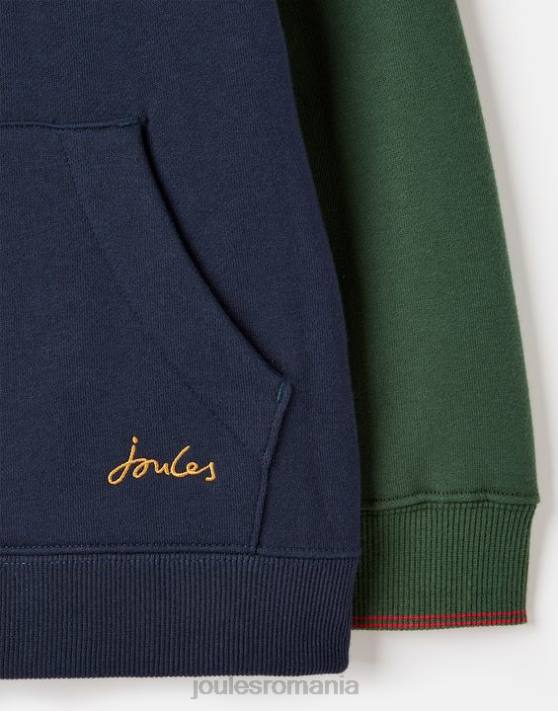 Joules băieți hanorac burghley unisex cu glugă 2-12 ani 48DH316 îmbrăcăminte marina franceză | Joules Romania