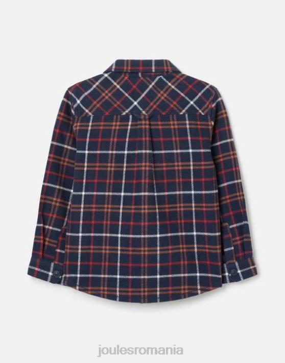 Joules băieți aiden shacket 2-12 ani 48DH366 îmbrăcăminte multi check bleumarin | Joules bags