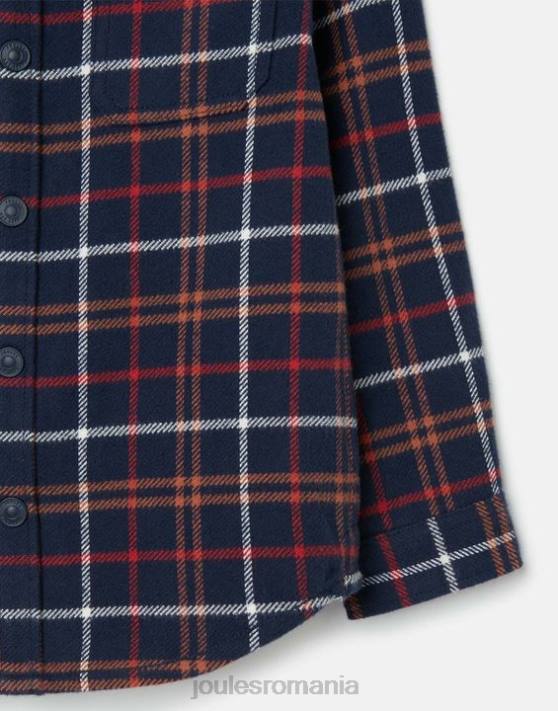 Joules băieți aiden shacket 2-12 ani 48DH366 îmbrăcăminte multi check bleumarin | Joules bags