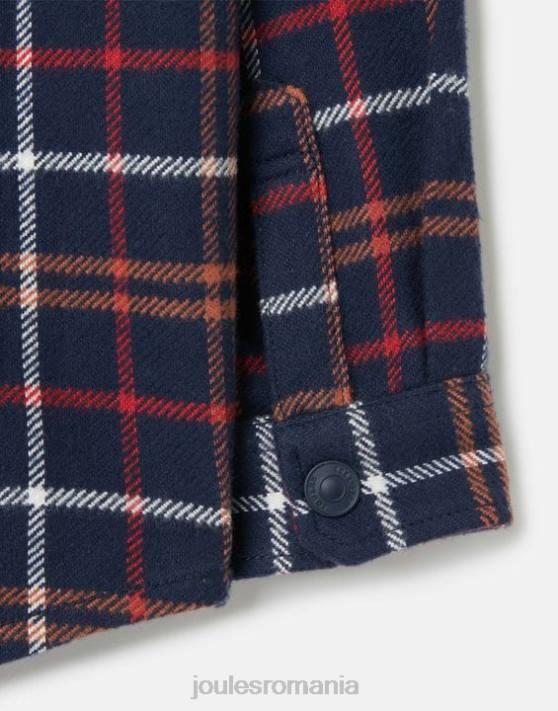 Joules băieți aiden shacket 2-12 ani 48DH366 îmbrăcăminte multi check bleumarin | Joules bags