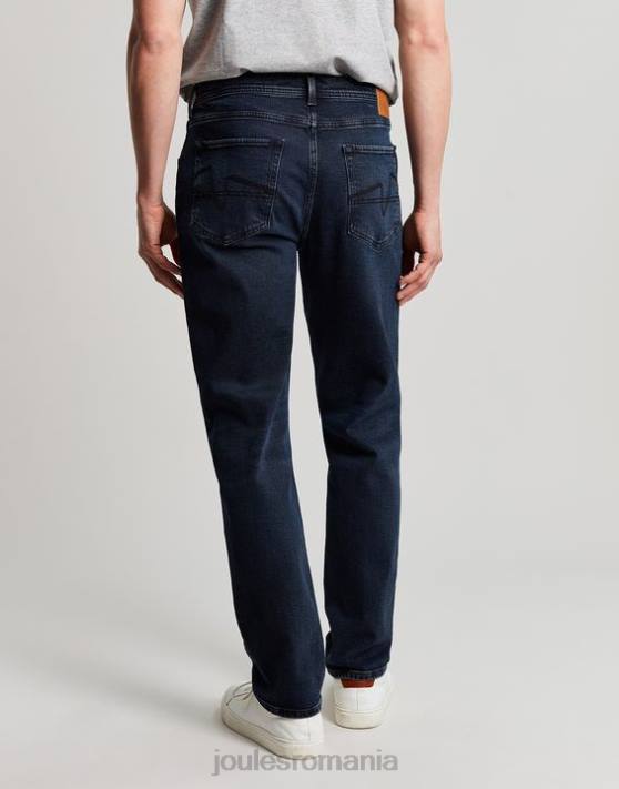 Joules bărbați blugii din denim cu 5 buzunare Oakham slim fit 48DH205 îmbrăcăminte denim spălat cu cerneală | Joules Romania