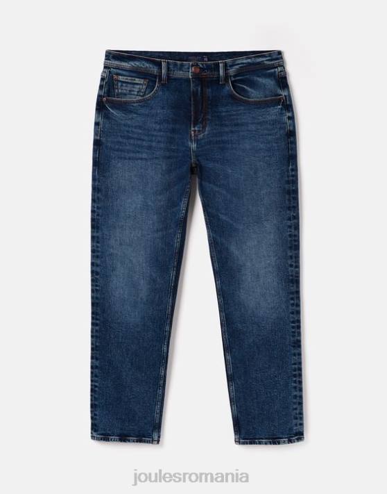 Joules bărbați blugii din denim cu 5 buzunare Oakham slim fit 48DH230 îmbrăcăminte denim cu spălare medie | Joules cizme