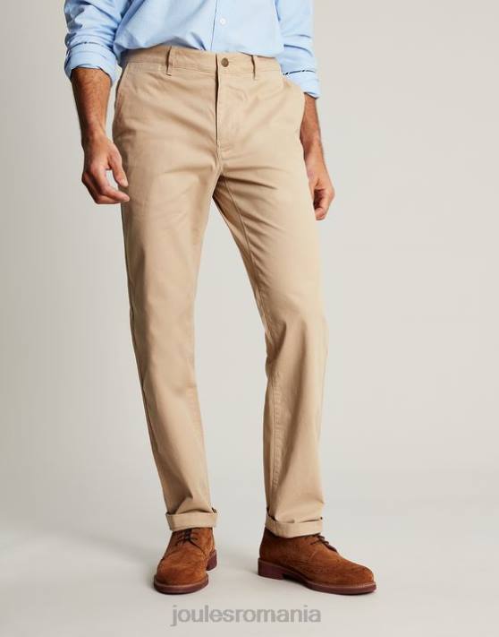 Joules bărbați pantaloni chino slim fit 48DH162 îmbrăcăminte maro | Joules bags