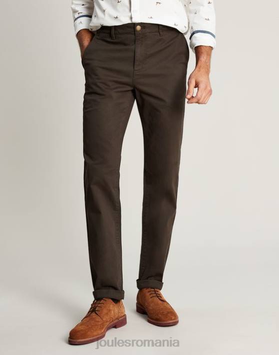 Joules bărbați pantaloni chino slim fit 48DH213 îmbrăcăminte verde kaki | Joules bags