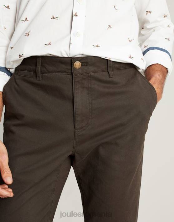 Joules bărbați pantaloni chino slim fit 48DH213 îmbrăcăminte verde kaki | Joules bags
