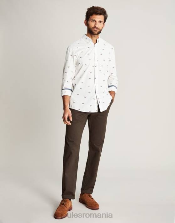 Joules bărbați pantaloni chino slim fit 48DH213 îmbrăcăminte verde kaki | Joules bags