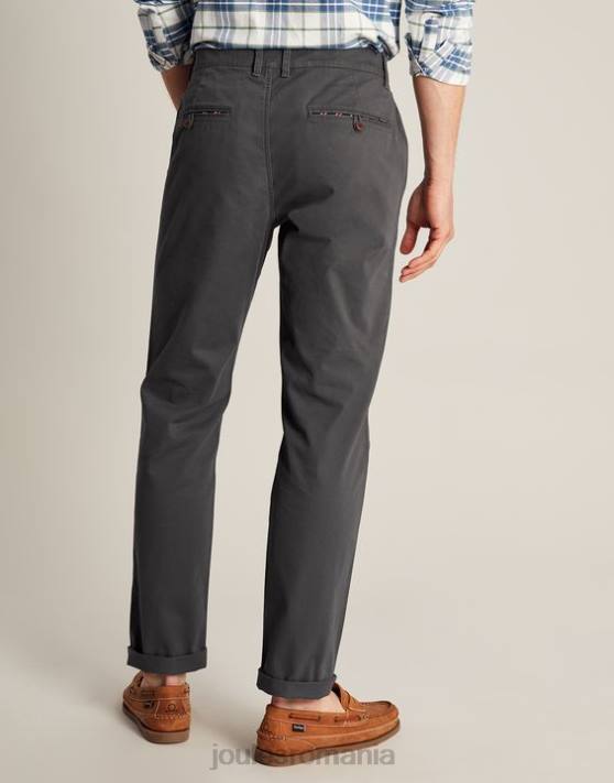 Joules bărbați pantaloni chino slim fit 48DH236 îmbrăcăminte gri închis | Joules cizme