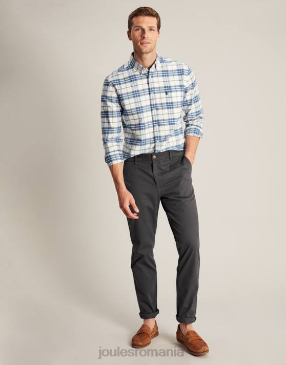 Joules bărbați pantaloni chino slim fit 48DH236 îmbrăcăminte gri închis | Joules cizme