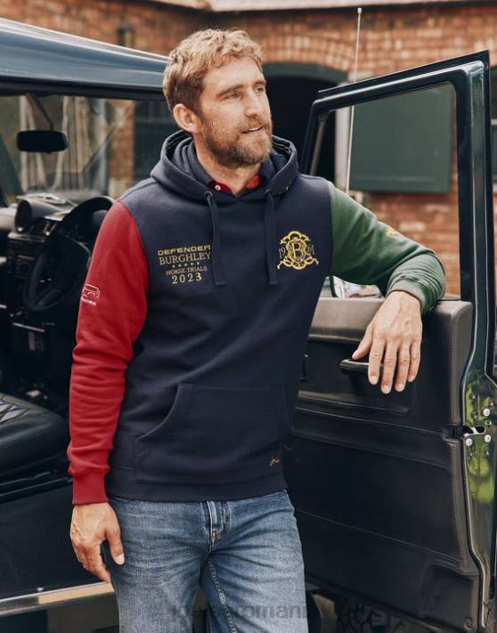 Joules bărbați hanorac burghley unisex cu glugă 48DH168 îmbrăcăminte marina franceză | Joules bags