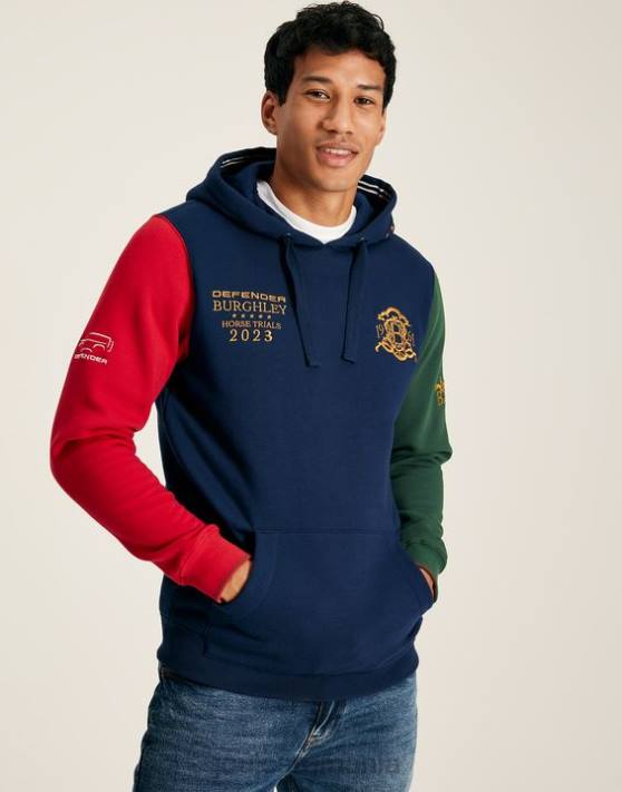 Joules bărbați hanorac burghley unisex cu glugă 48DH168 îmbrăcăminte marina franceză | Joules bags