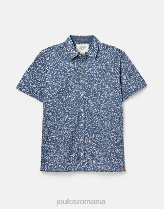 Joules bărbați cămașă cu imprimeu lloyd cu potrivire clasică 48DH195 îmbrăcăminte ditsy albastru | Joules bags