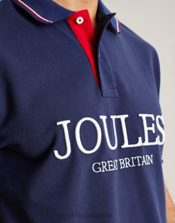 Joules bărbați cămaşă polo 48DH237 îmbrăcăminte albastru profund | Joules bags