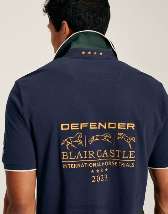 Joules bărbați tricou polo blair cu mâneci scurte 48DH169 îmbrăcăminte marina franceză | Joules Romania