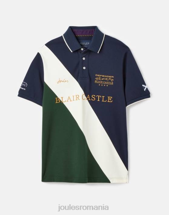 Joules bărbați tricou polo blair cu mâneci scurte 48DH169 îmbrăcăminte marina franceză | Joules Romania