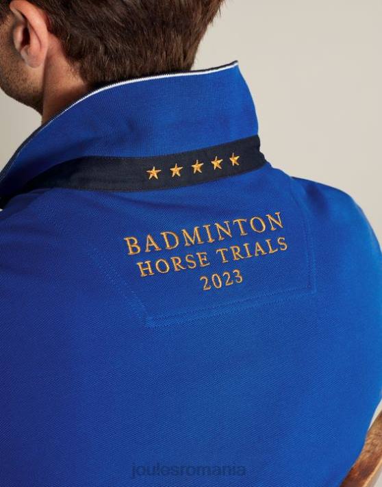 Joules bărbați tricou polo de badminton 48DH176 îmbrăcăminte albastru | Joules cizme