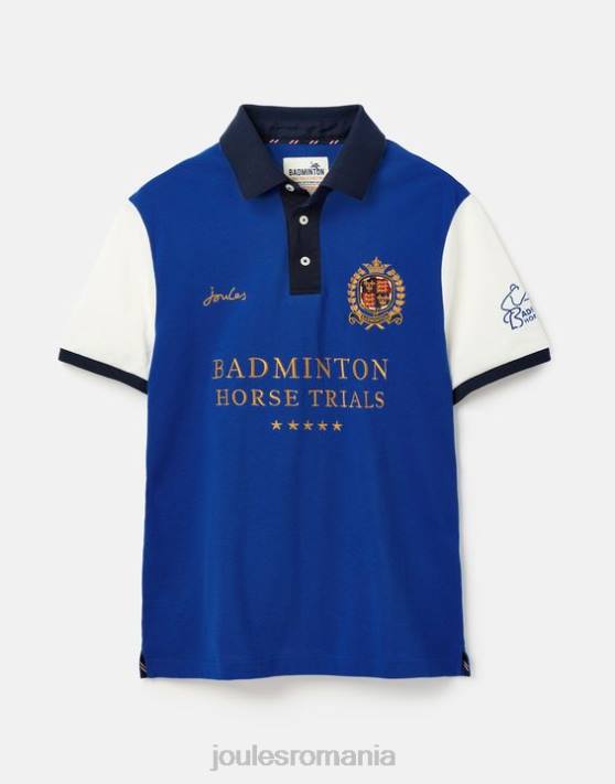 Joules bărbați tricou polo de badminton 48DH176 îmbrăcăminte albastru | Joules cizme