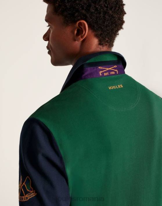 Joules bărbați tricou polo impodobit 48DH221 îmbrăcăminte verde | Joules cizme