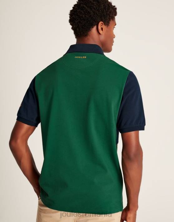 Joules bărbați tricou polo impodobit 48DH221 îmbrăcăminte verde | Joules cizme
