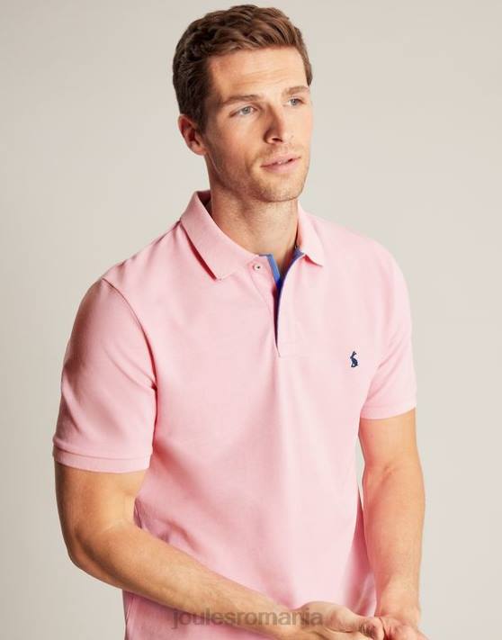 Joules bărbați tricou polo lemnos 48DH183 îmbrăcăminte roz deschis | Joules bags