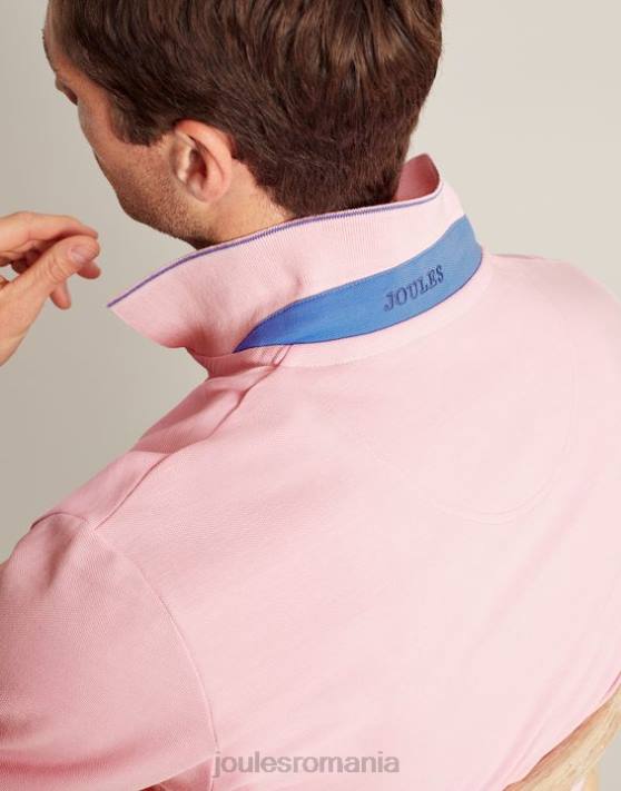 Joules bărbați tricou polo lemnos 48DH183 îmbrăcăminte roz deschis | Joules bags
