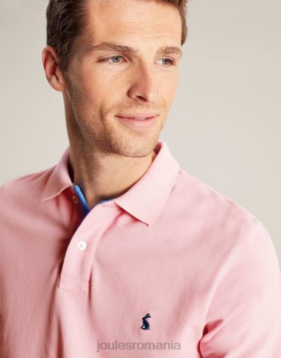 Joules bărbați tricou polo lemnos 48DH183 îmbrăcăminte roz deschis | Joules bags