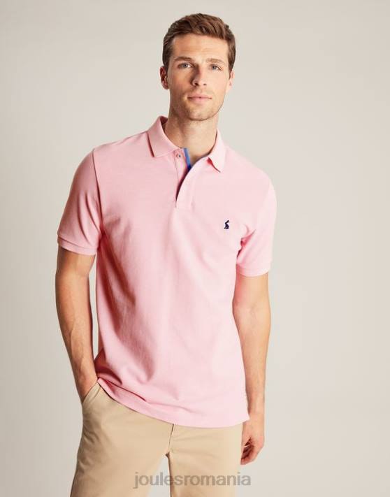 Joules bărbați tricou polo lemnos 48DH183 îmbrăcăminte roz deschis | Joules bags