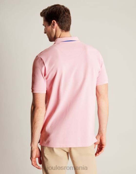 Joules bărbați tricou polo lemnos 48DH183 îmbrăcăminte roz deschis | Joules bags