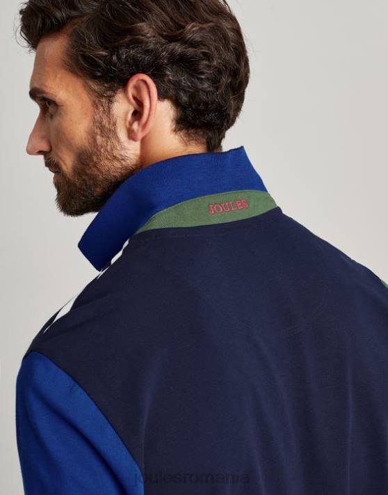 Joules bărbați tricou polo lemnos 48DH186 îmbrăcăminte dungă albă bleumarin | Joules bags