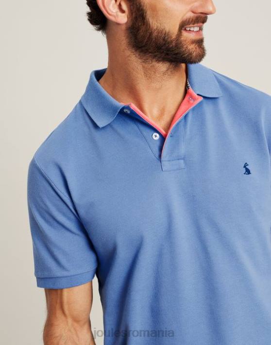Joules bărbați tricou polo lemnos 48DH188 îmbrăcăminte albastru | Joules cizme