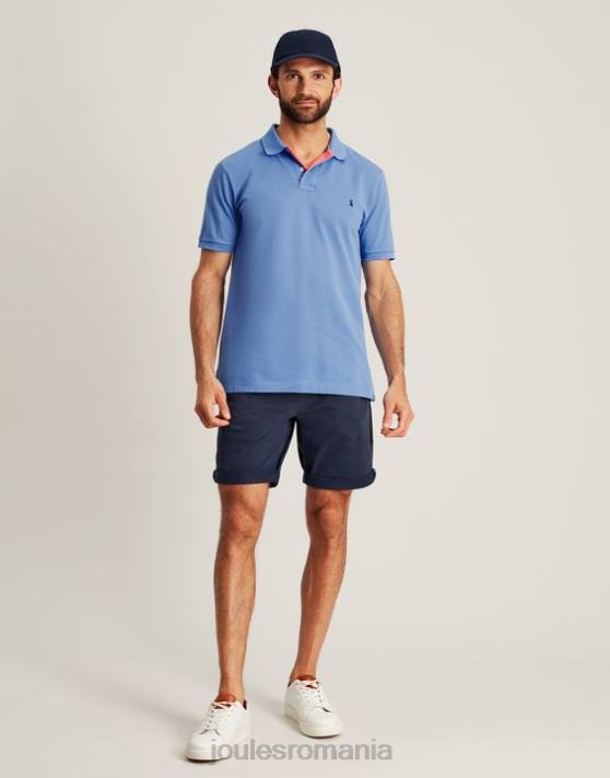 Joules bărbați tricou polo lemnos 48DH188 îmbrăcăminte albastru | Joules cizme