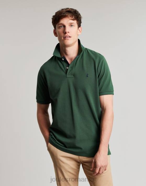 Joules bărbați tricou polo lemnos 48DH192 îmbrăcăminte verde închis | Joules bags