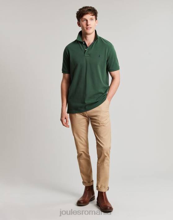 Joules bărbați tricou polo lemnos 48DH192 îmbrăcăminte verde închis | Joules bags