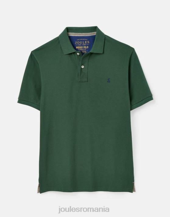 Joules bărbați tricou polo lemnos 48DH192 îmbrăcăminte verde închis | Joules bags