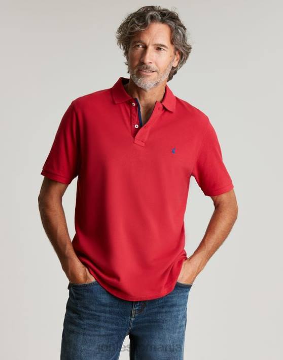 Joules bărbați tricou polo lemnos 48DH193 îmbrăcăminte rosu chilli | Joules Romania