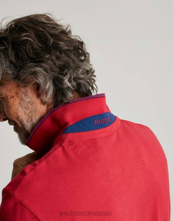 Joules bărbați tricou polo lemnos 48DH193 îmbrăcăminte rosu chilli | Joules Romania
